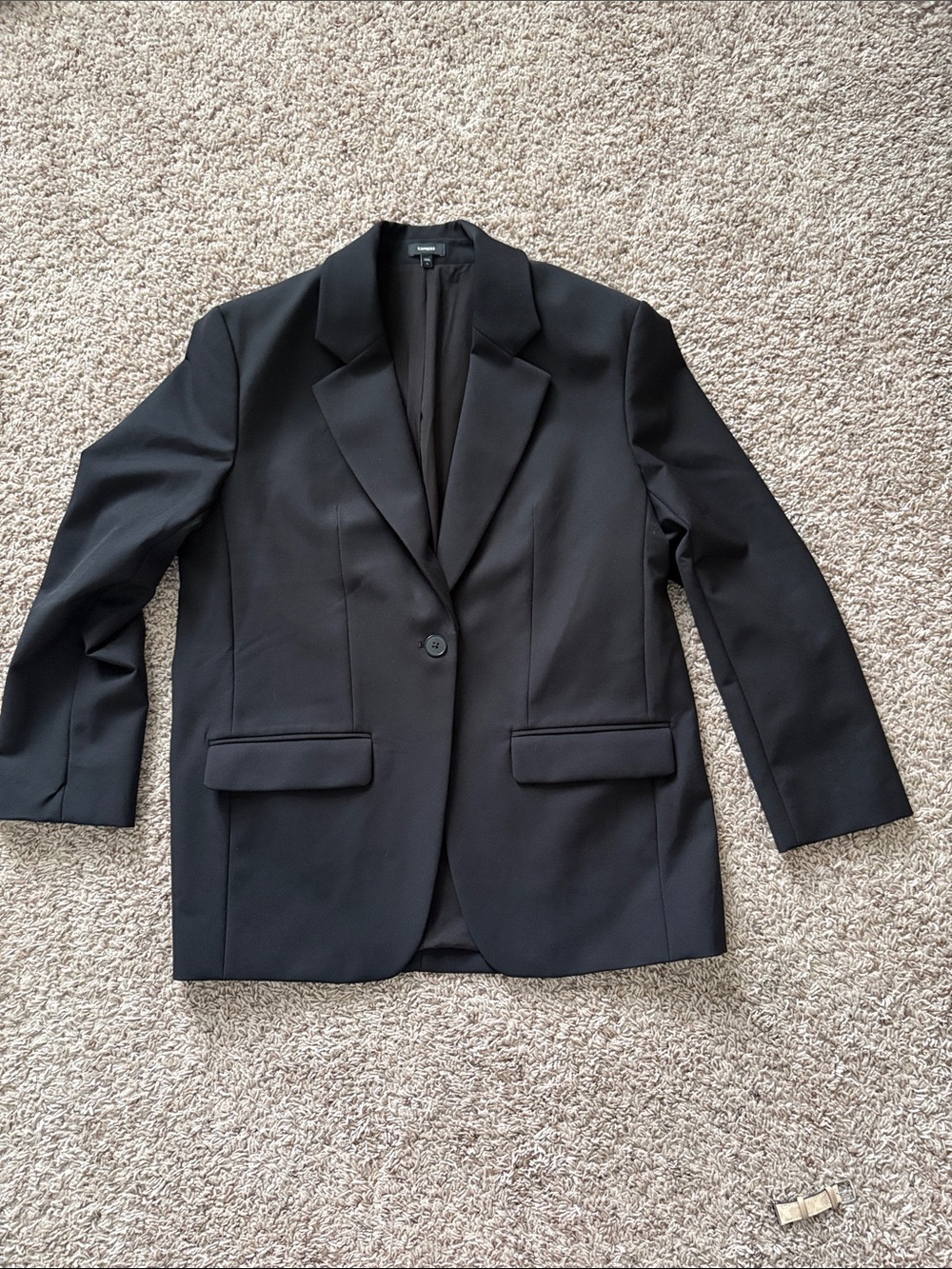 Oversized Single-Button Blazer
